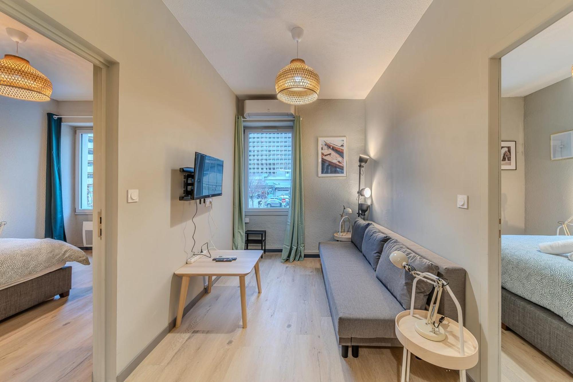 Apartment Les Halles - Charming 2-bedroom Near Bocuse And Part-dieu